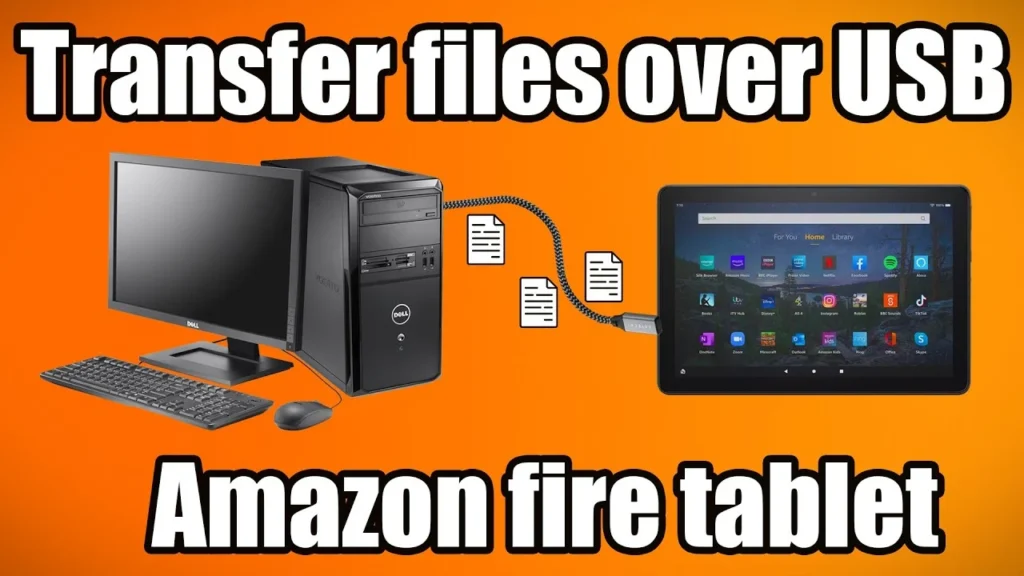 transfer data between Amazon Fire tablet to PC