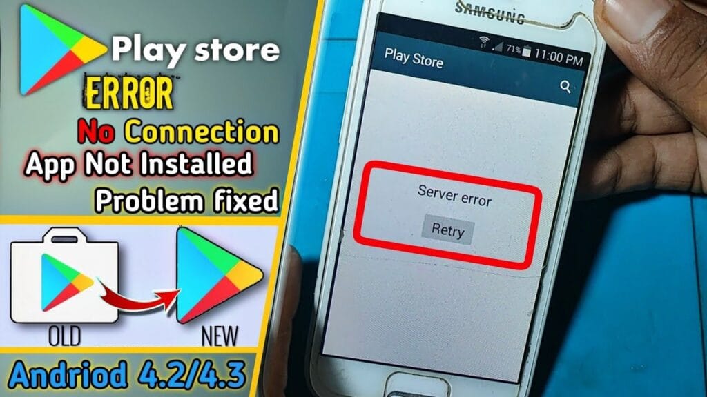 How To Fix Google play store server error | Android 4.2/4.3/4.4